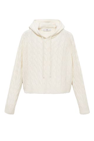 Cable-Knit Hoodie - Women | Mango Usa