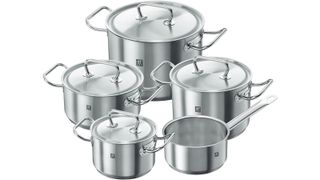 Zwilling 5 PIece Stainless Steel Cookware Set Twin Classic range