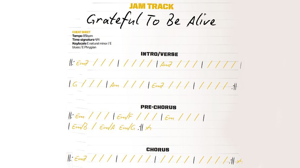 Guitar jam track lesson with chords psychedelic rock MusicRadar