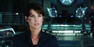 Cobie Smulders as maria Hill in The Avengers