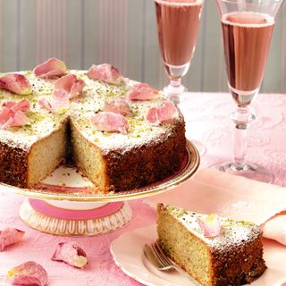Pistachio and Rose Water Cake