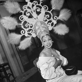 Josephine Baker wearing a tiara