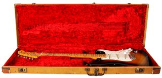 Eric Clapton's 1954 Fender Stratocaster in its case