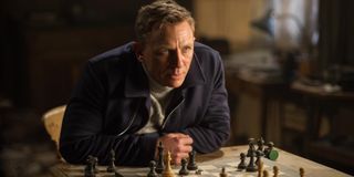 James Bond playing chess in SPECTRE