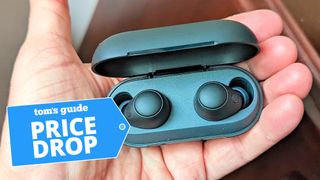Sony WF-C700N wireless earbuds in case with price drop deal tag 