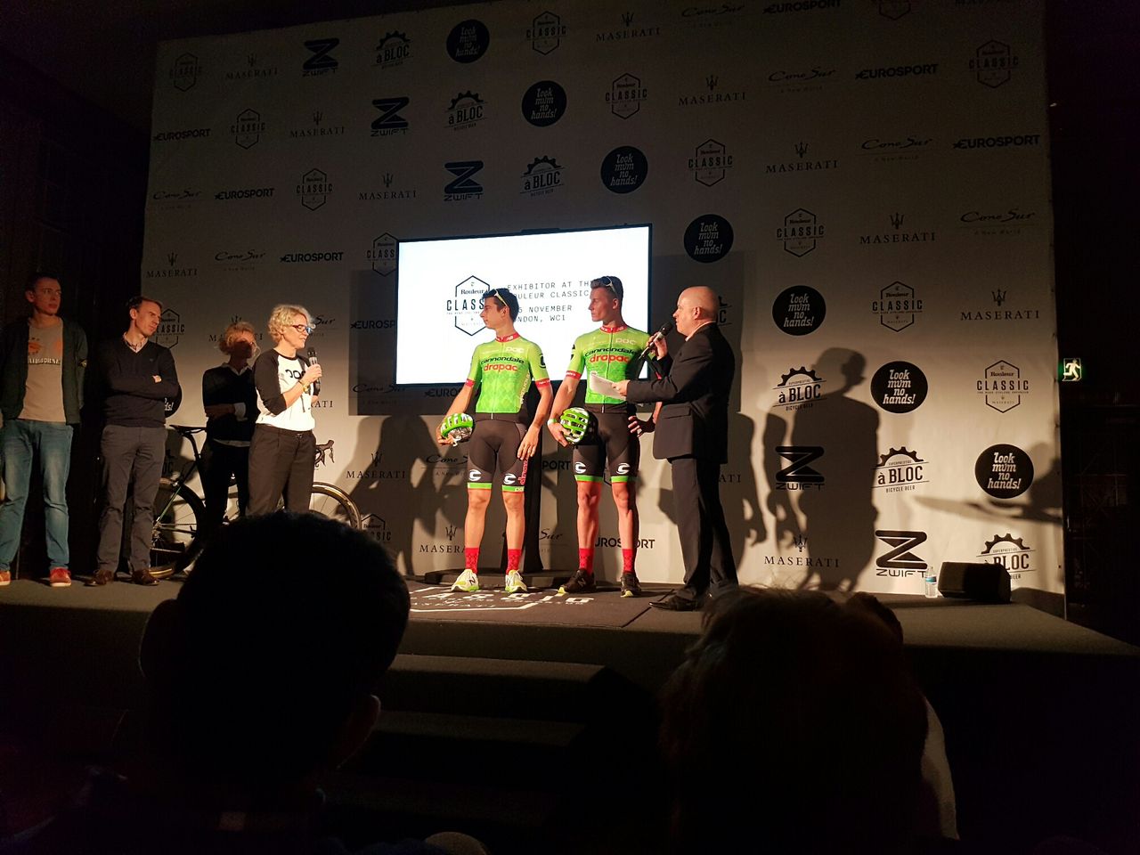 Cannondale-Drapac unveil their new POC team kit at the Roleur Classic in London