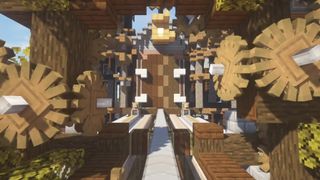 Minecraft create - a massive machine full of gears