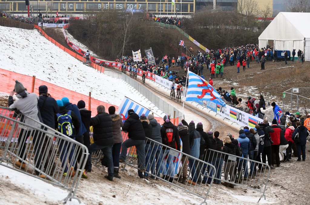 The fans came out despite the cold weather