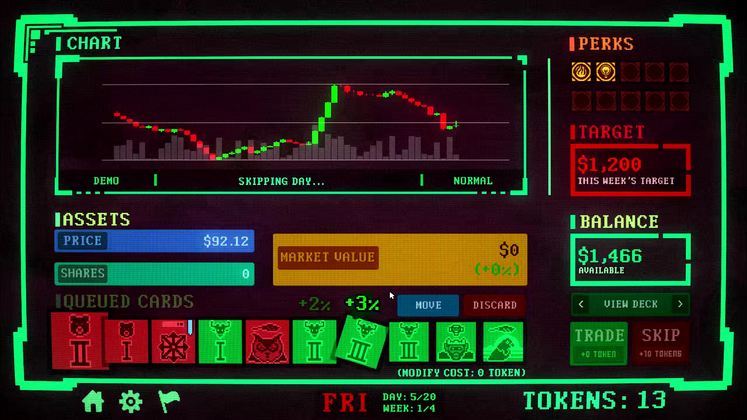 Cards trigger in Insider Trading.