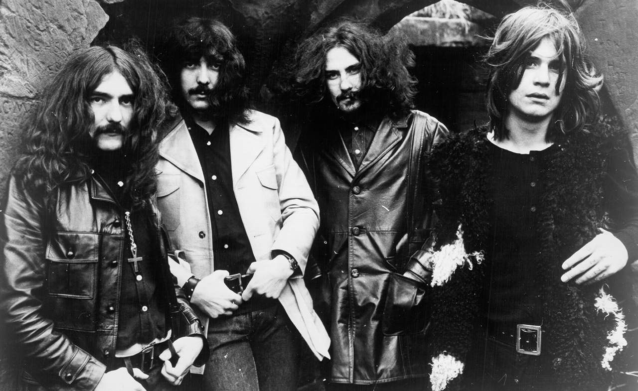 Black Sabbath (L-R) Geezer Butler, Tony Iommi, Bill Ward and Ozzy Osbourne, circa 1970