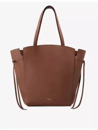 Clovelly Grained-Leather Tote Bag