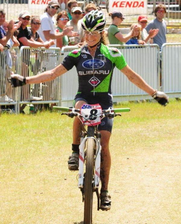 Willow Koerber (Gary Fisher/Subaru) is happy with her second place finish