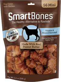 SmartBones Mini Bones with Real Peanut Butter 56 Count RRP: $28.00 | Now: $23.80 | Save: $4.20 (15%)