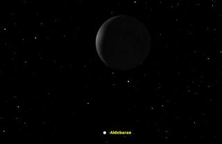 Aldebaran and the Moon, July 2015