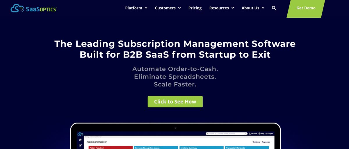 SaaSoptics subscription management review