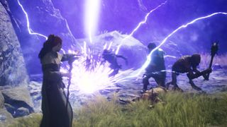 A screenshot of a player using magic in one of the biggest new games of March 2024, Dragon's Dogma 2.