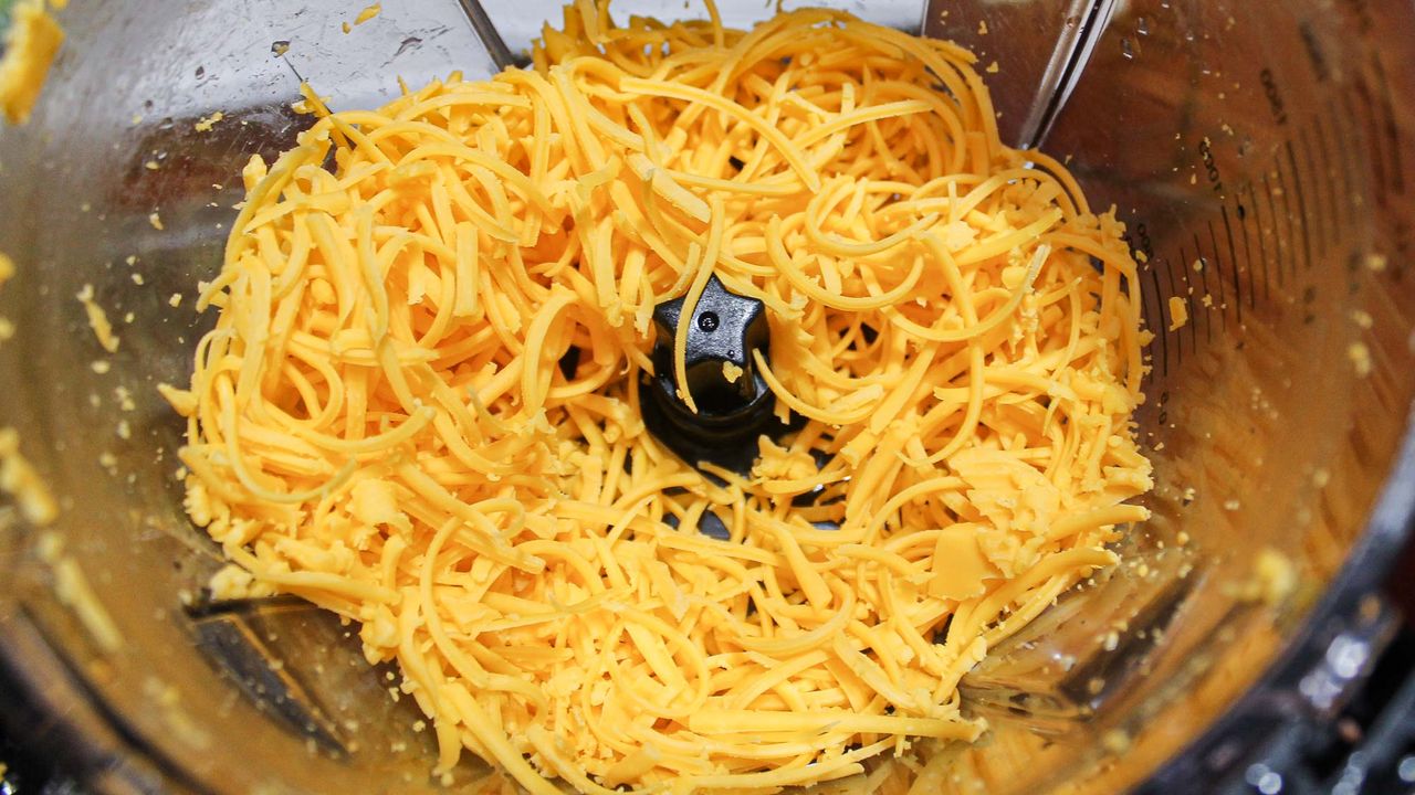 Ninja Professional Food Processor processing cheese