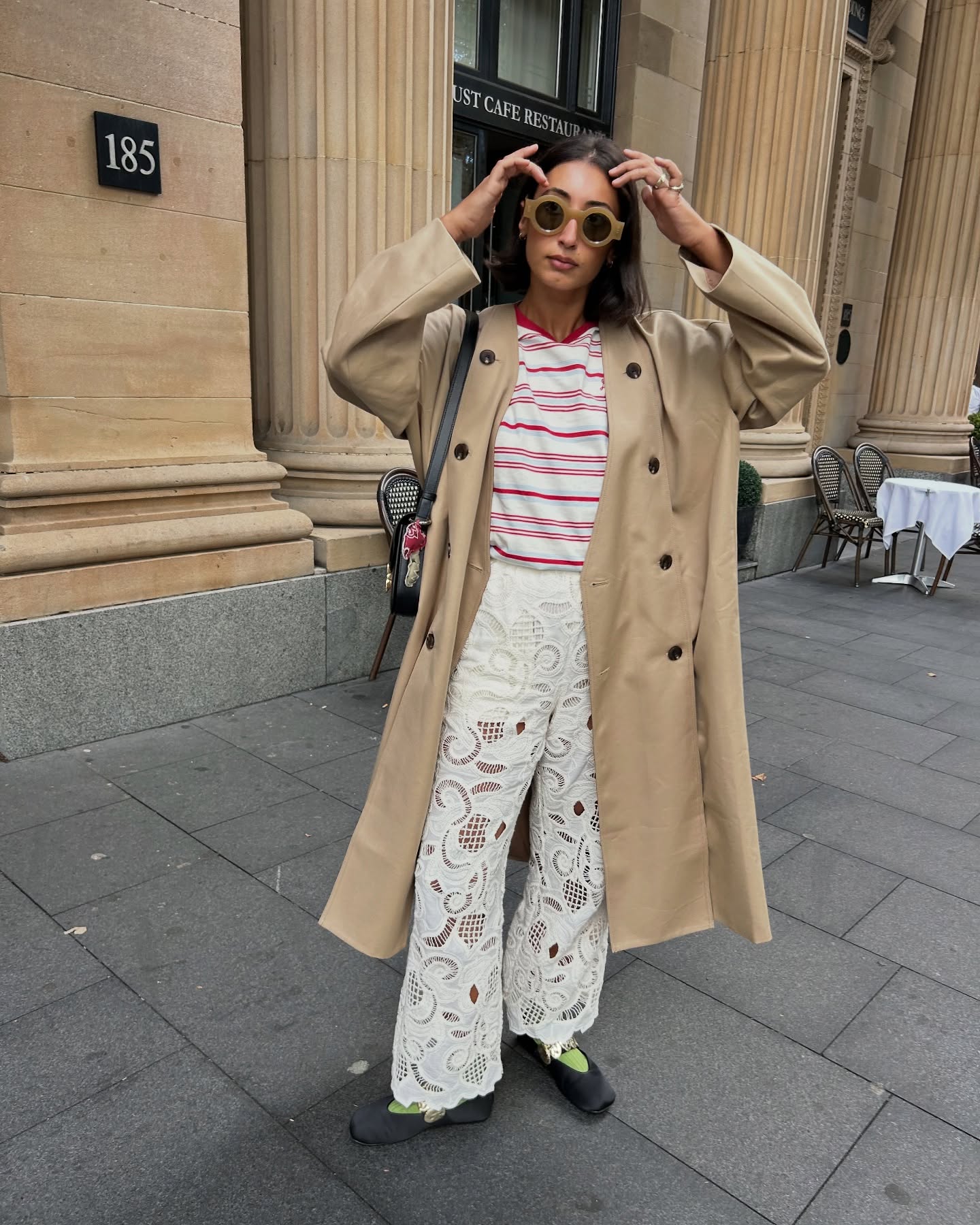 An image of @barbarasantiago.r wearing one of the best affordable fashion brands.