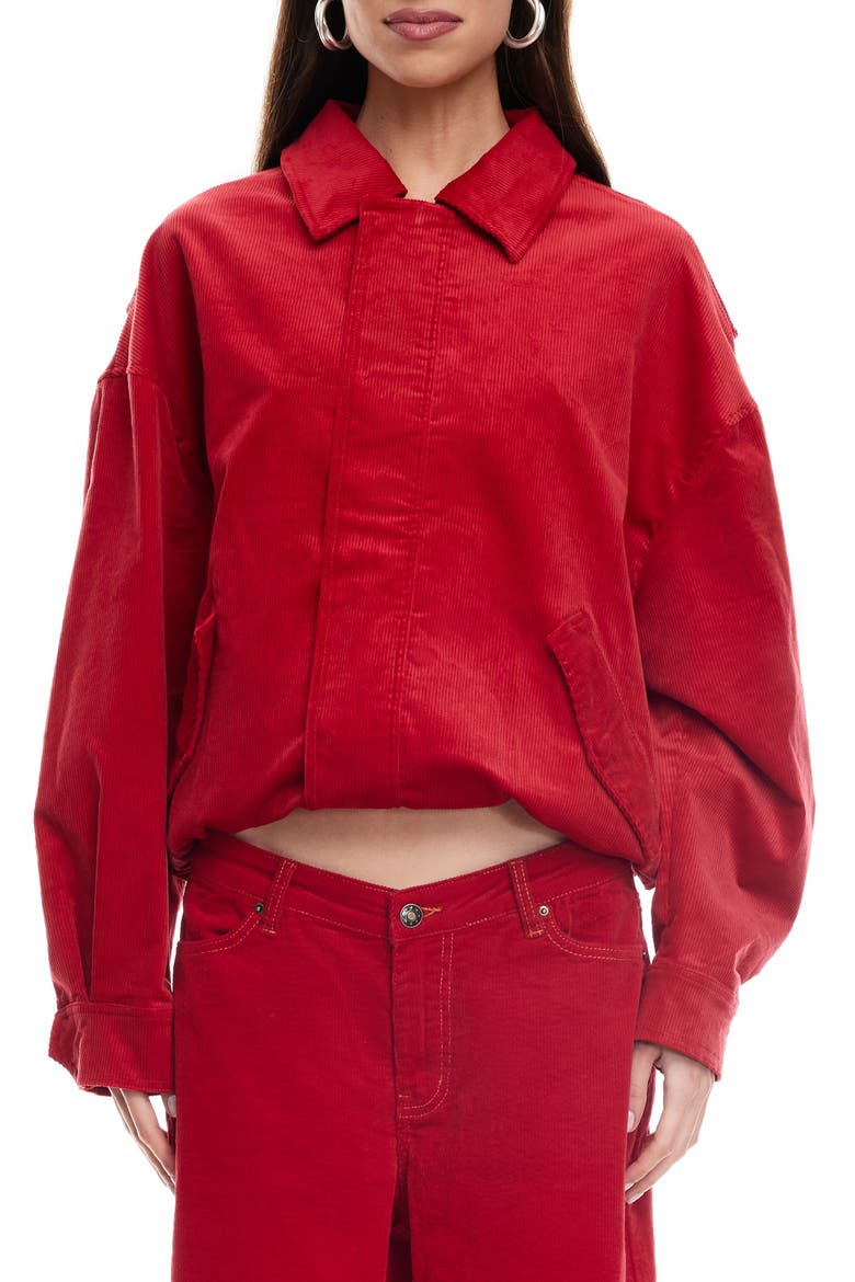 Kenny Oversize Corduroy Bomber Jacket