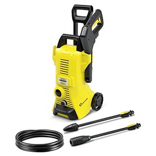 Kärcher K 3 Power Control Pressure Washer, Pressure: Max. 120 Bar, Flow Rate: 380 L/h, Area Coverage: 25 M²/h, Water Filter, Weight: 4.4 Kg, High-Pressure Hose and Gun, Dirt Blaster, Spray Lance