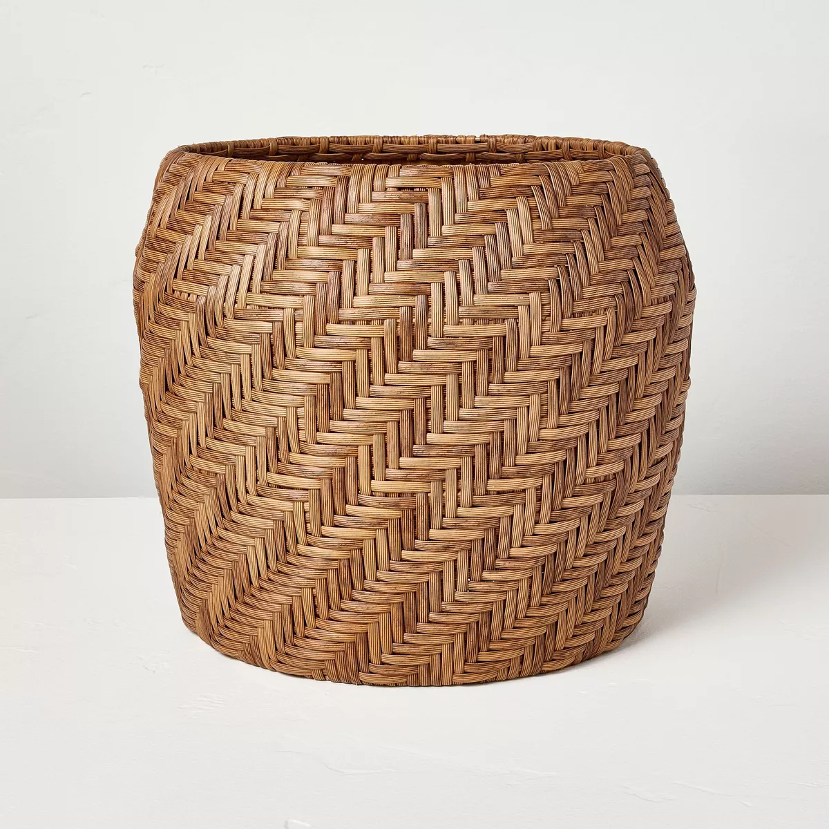 12"x14" Small Round Woven Patterned Outdoor Plant Basket - Hearth &amp;amp; Hand&amp;trade; With Magnolia