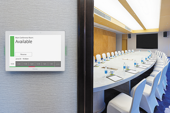 Extron Releases Larger 10-Inch Room Scheduling Panel