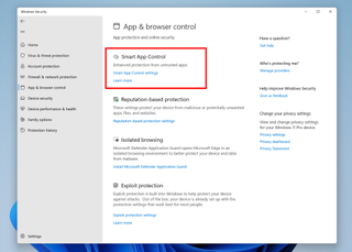 Smart App Control on Windows 11