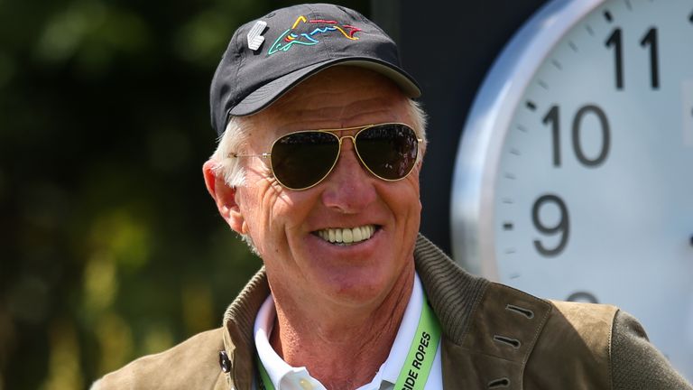Greg Norman during the third day of the inaugural LIV Golf Invitational Series Tournament