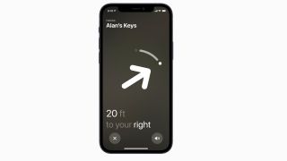 AirTag iOS interface