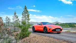 Aston Martin Vantage in scenic spot