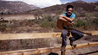 JJ Cale at his home near San Diego, California, 1989. 