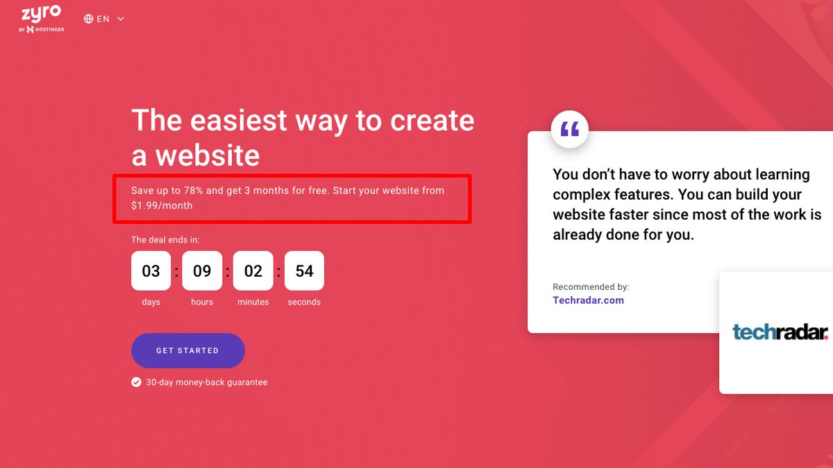 Build a website for just $1.99 with Zyro’s exclusive new deal