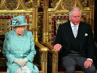 Queen Elizabeth II with her son Prince Charles who will be king if she retires