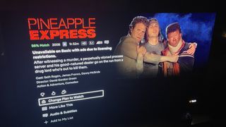 Pineapple Express is not available on Netflix with ads