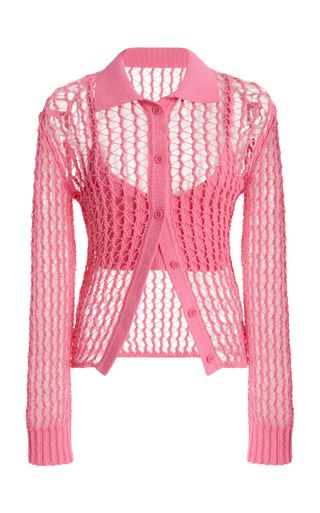 Exclusive Luza Crocheted Cotton-Blend Cardigan