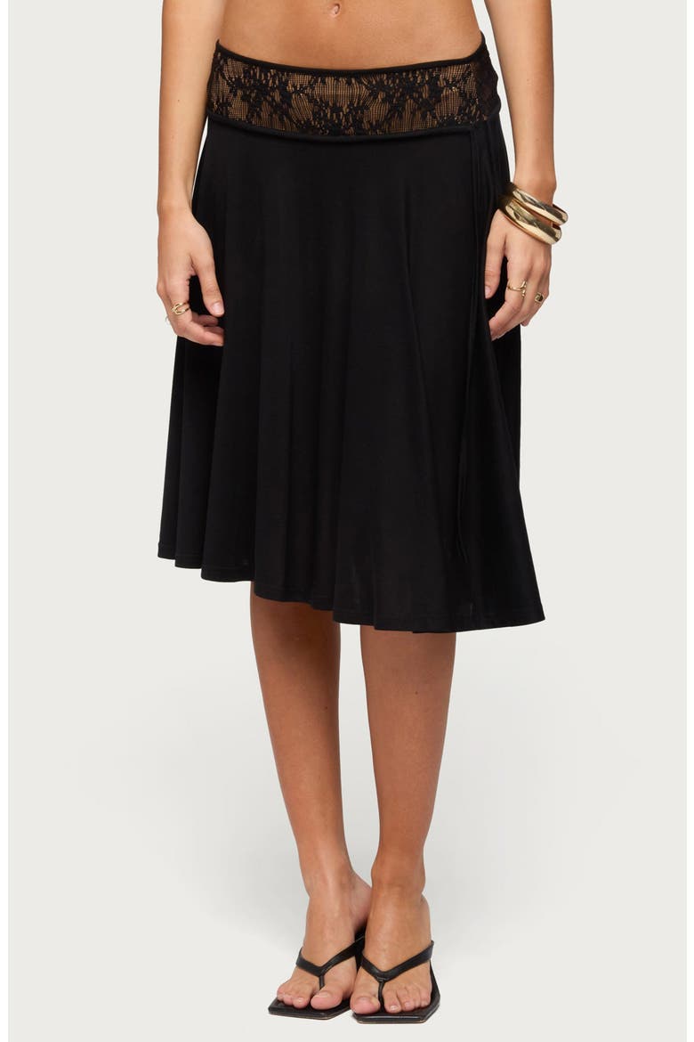 Winonah Lace Waistband A-Line Skirt