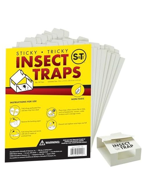 S&t Inc. Insect Traps, 30 Count, Glue Traps&nbsp;