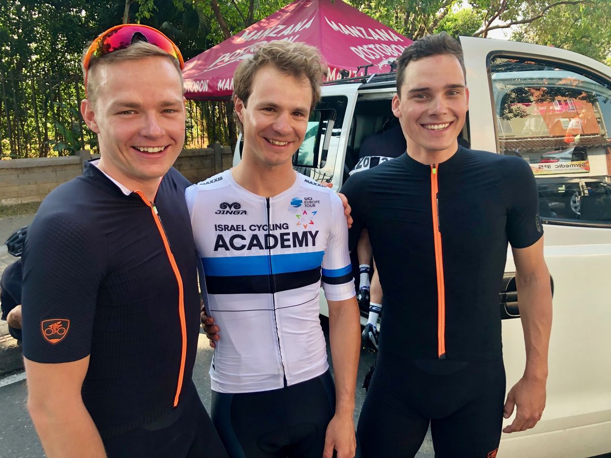 Martin Laas, Mihkel Raim and Steven Kalf in Colombia