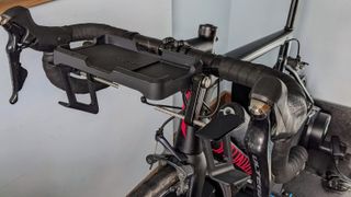 Wahoo Kickr Steer mounted on a bikes handlebars