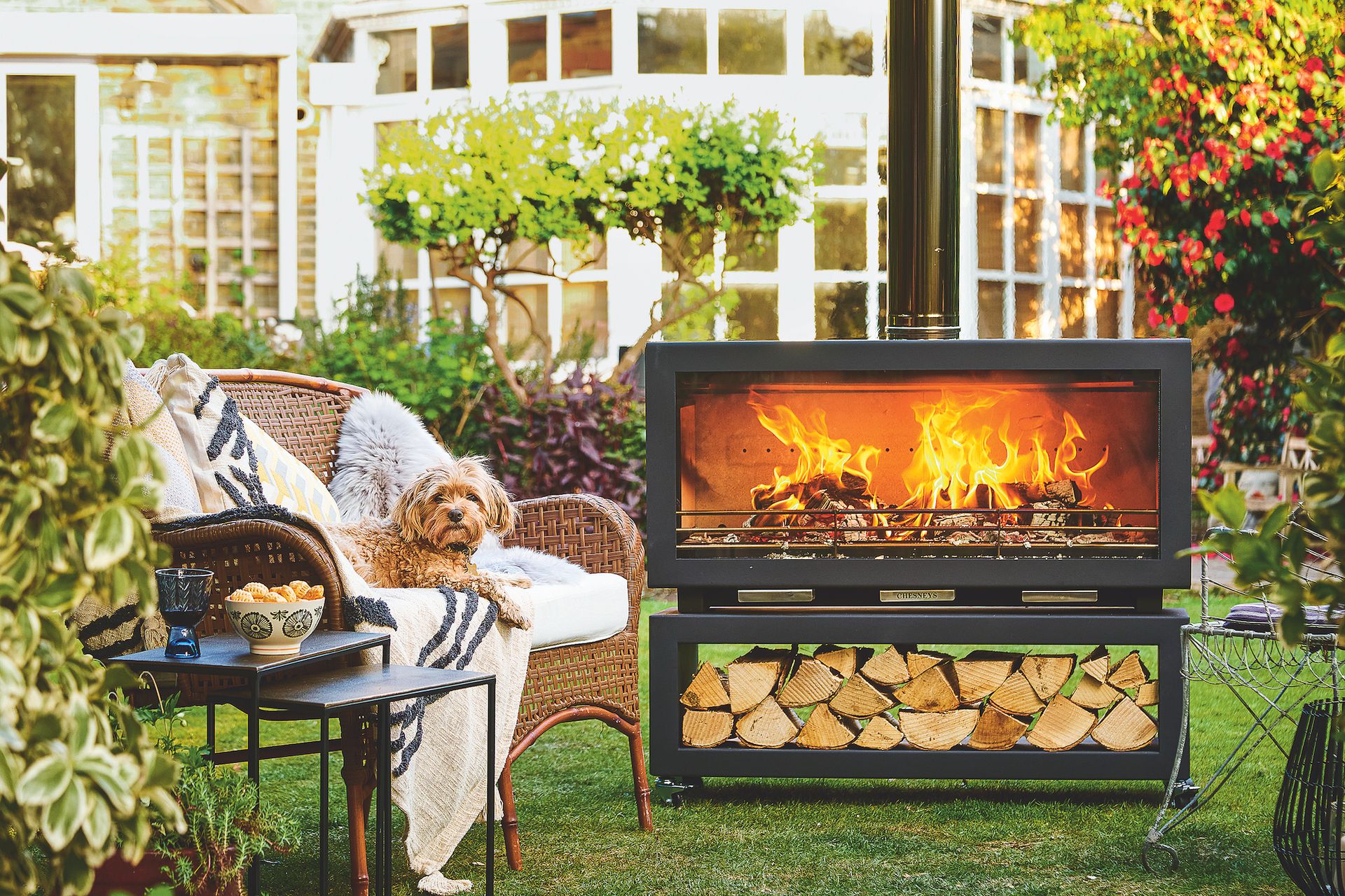 portable garden fireplace