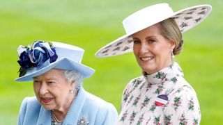 Queen Elizabeth and Sophie, Countess of Wessex attend day one of Royal Ascot