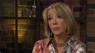 Melody Thomas Scott as Nikki frowining in The Young and the Resltess