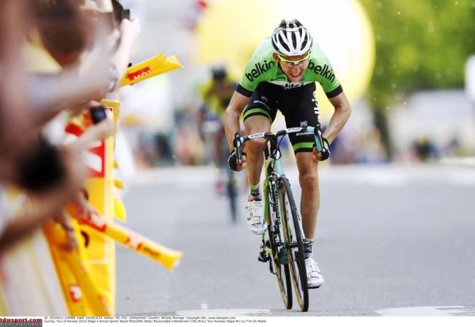Bauke Mollema (Belkin) on his way to victory