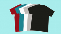   Most T-shirts put on in 60 seconds