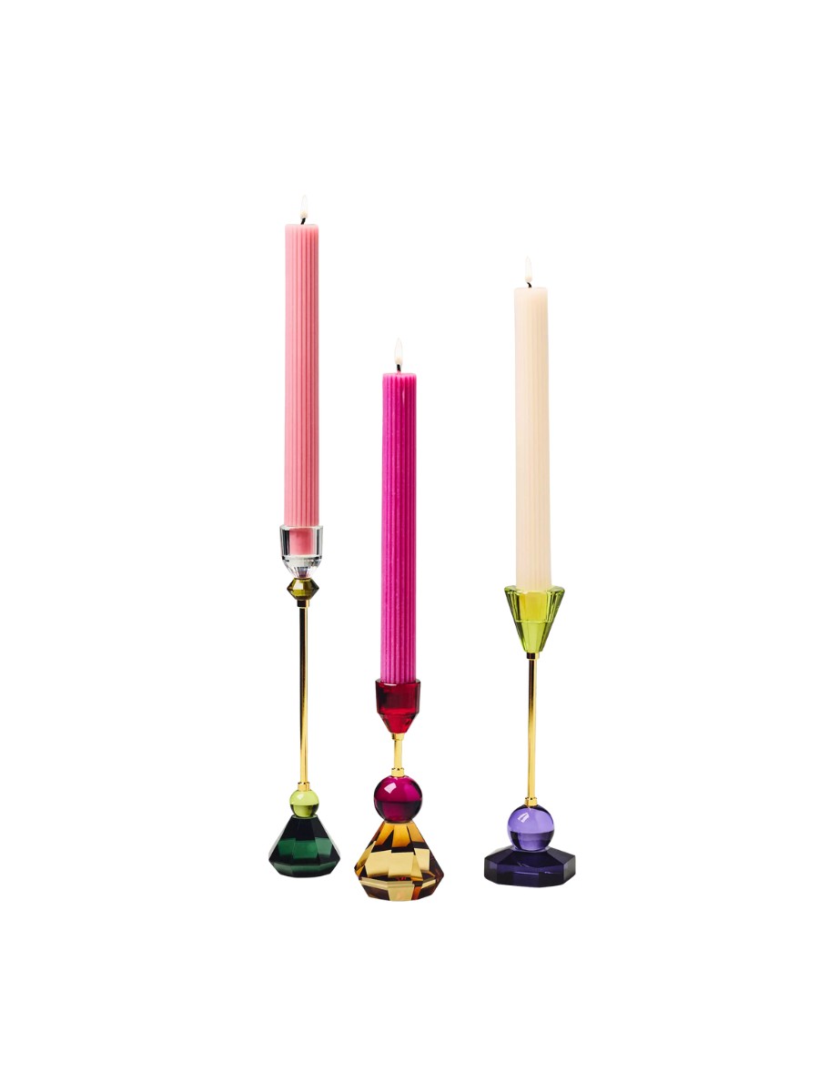 Cut Glass Candleholder