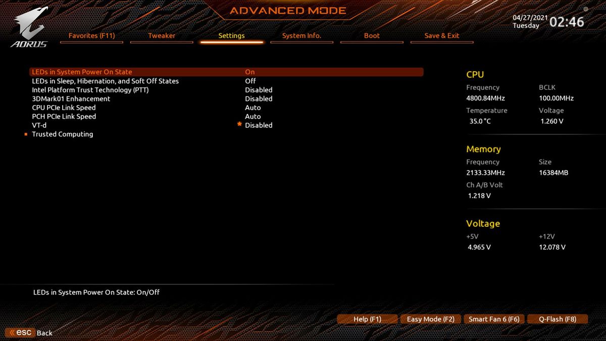 Gigabyte Z590I Aorus Ultra