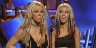 Britney Spears and Christina Aguilera introducing Whitney Houston at the 1999 Video Music Awards