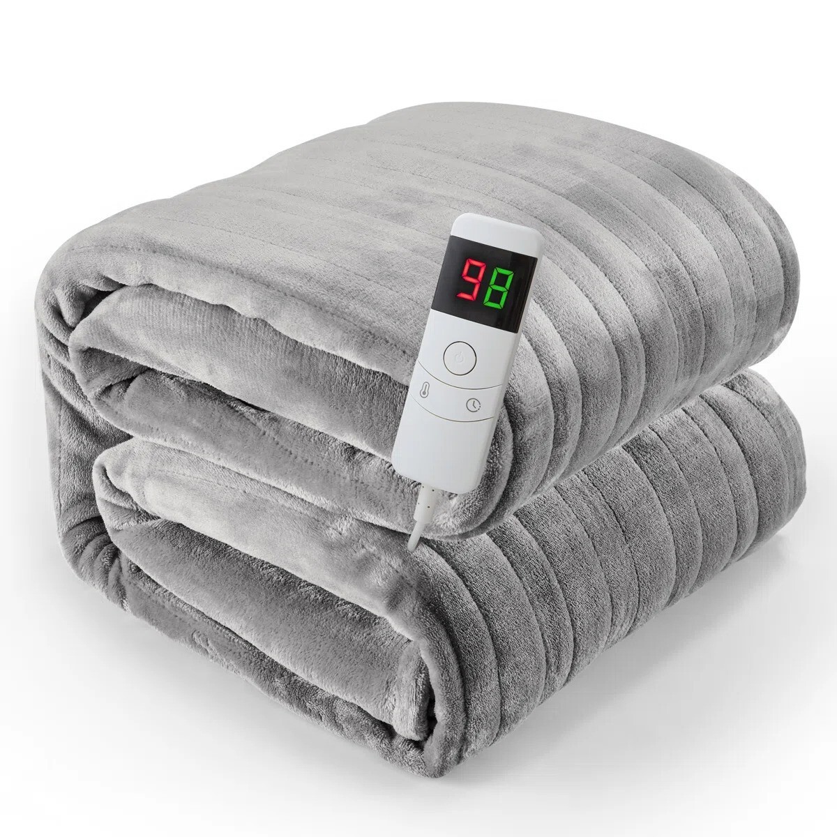 Wayfair, Ultra-Soft Flannel Electric Heated Throw Blanket
