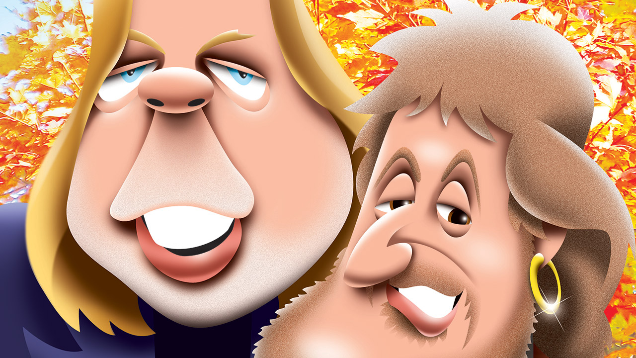 Rick Wakeman and Jon Anderson illustration
