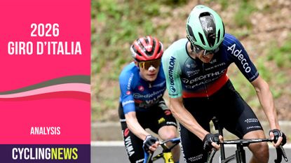CORNO ALLE SCALE, ITALY - MAY 17: (L-R) Stage winner Jonas Vingegaard of Denmark and Team Visma | Lease a Bike - Blue Mountain Jersey and Felix Gall of Austria and Team Decathlon CMA CGM during the 109th Giro d'Italia 2026, Stage 9 a 184km stage from Cervia to Corno alle Scale 1469m / #UCIWT / on May 17, 2026 in Corno alle Scale, Italy. (Photo by Dario Belingheri/Getty Images)